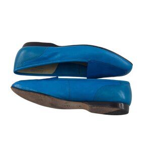 Enzo Angiolini Women's Aqua Blue Leather Loafers Size 7M